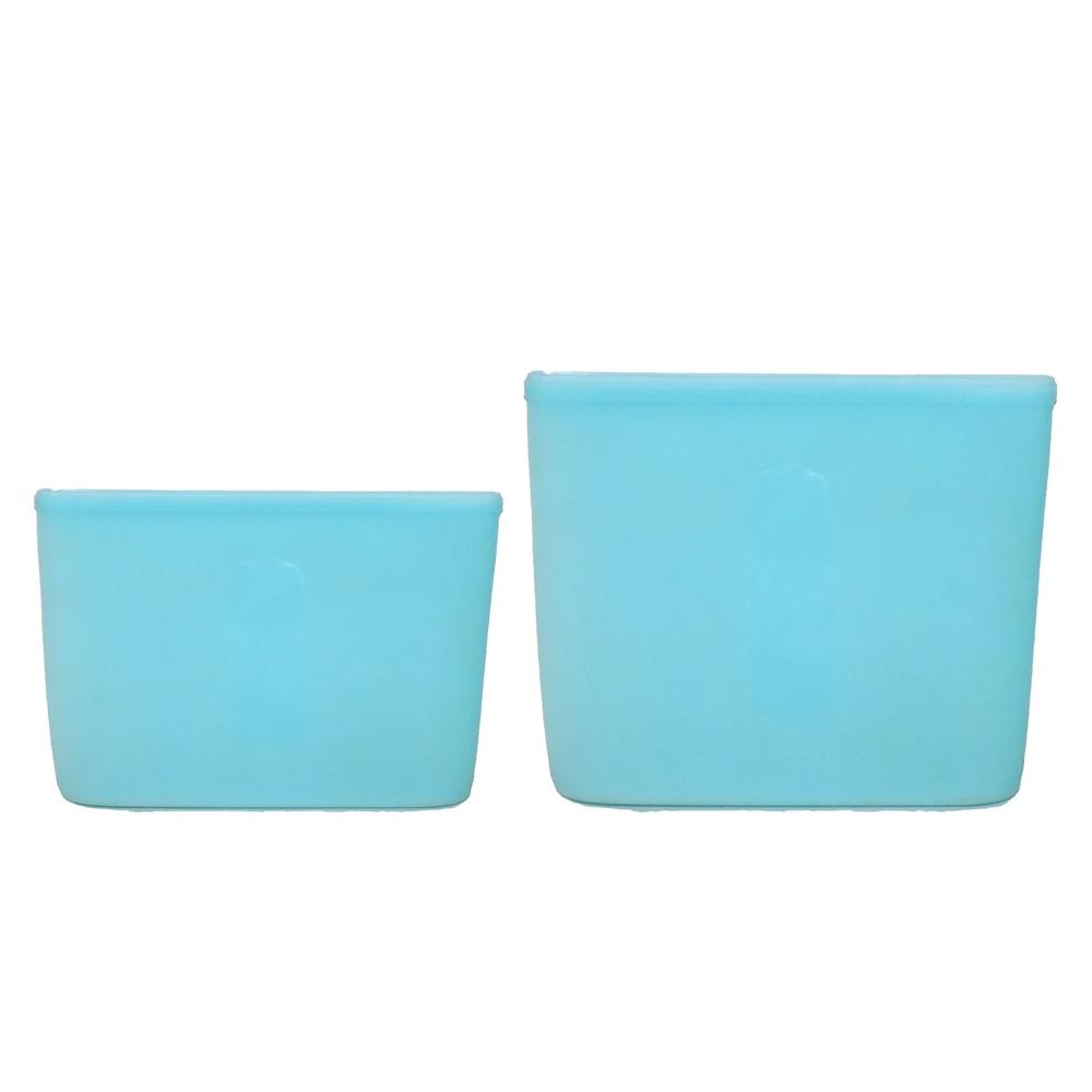 1176 Reusable Airtight Seal Storage Freezer Leak-Proof Silicone Food Bag (Pack of 2) (350ml & 750ml) - SkyShopy 1176 Reusable Airtight Seal Storage Freezer Leak-Proof Silicone Food Bag (Pack of 2) (350ml & 750ml) - SkyShopy